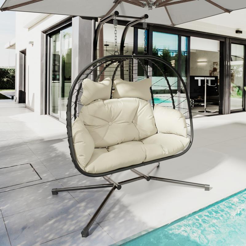 💕 Outdoor Hanging Loveseat – Space-Saving & Stylish