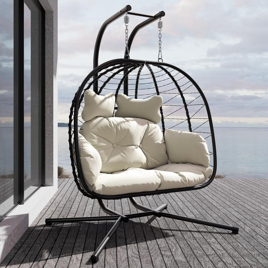 💕 Outdoor Hanging Loveseat – Space-Saving & Stylish